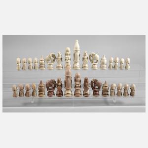 Schachspiel Speckstein