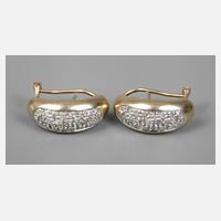 Paar Ohrringe mit Diamantbesatz111
