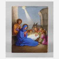 Alt-Wien Bildplatte Geburt Christi111