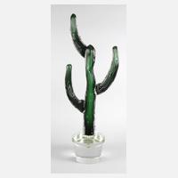 Murano große Glasskulptur Kaktus111