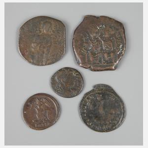 Konvolut spätrömische/byzantinische Münzen