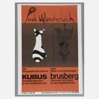 Prof. Paul Wunderlich, originalgrafisches Plakat111